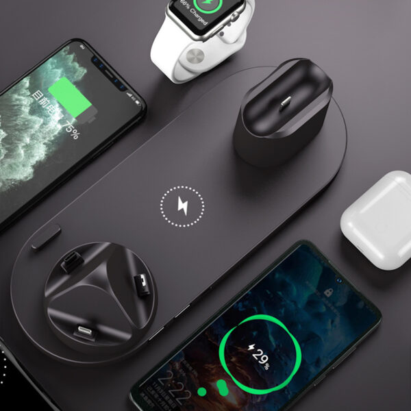 Wireless Charger For IPhone Fast Charger For Phone Fast Charging Pad For Phone Watch 6 In 1 Charging Dock Station - Image 4