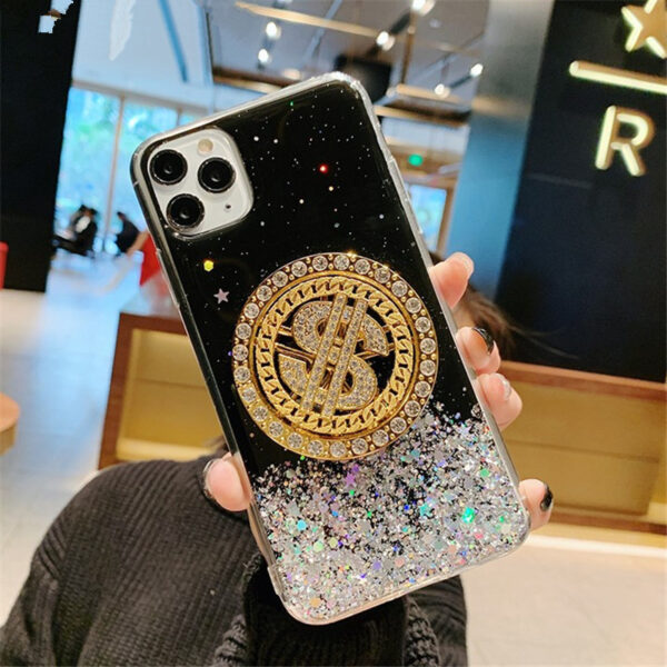 3D Diamond Dollar Turnplate Phone Case Luxury Designer - Image 7