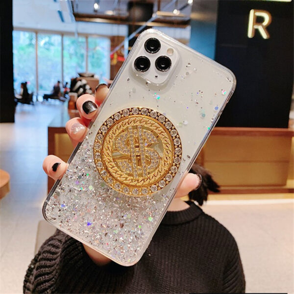 3D Diamond Dollar Turnplate Phone Case Luxury Designer - Image 8