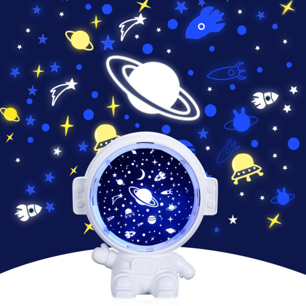 Galaxy Star Projector Starry Sky Night Light Astronaut Lamp Room Decr Gift Child Kids Baby Christmas Spaceman Projection - Image 9