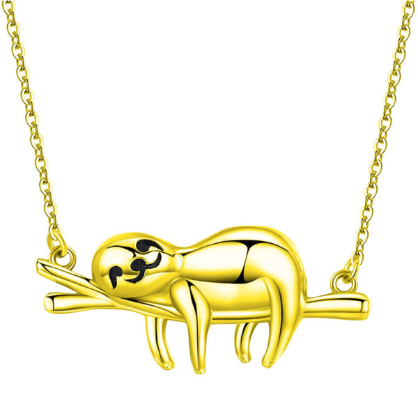 Cute Cartoon Sloth Pendant Necklace - Image 5