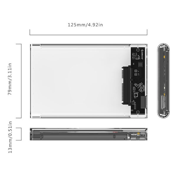 ORICO 2139U3 2.5" Notebook HDD Enclosure - Image 7