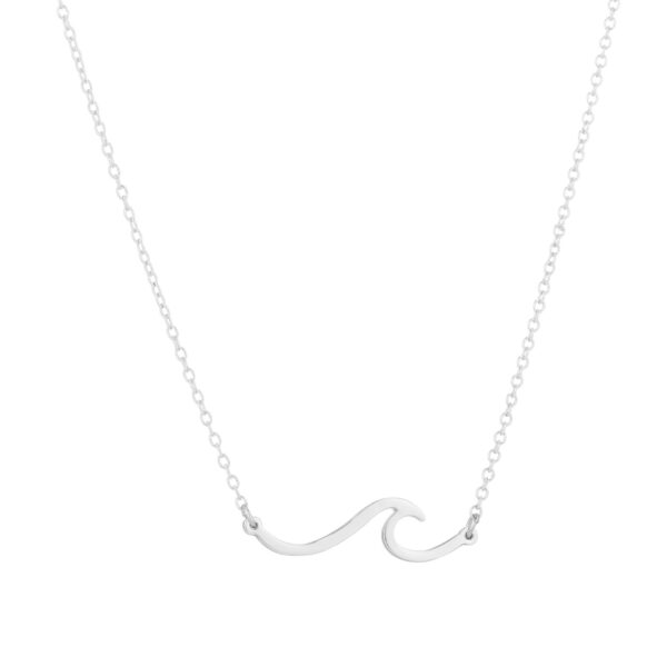 Creative Personality Wave Pendant Simple Short Temperamental Necklace - Image 3