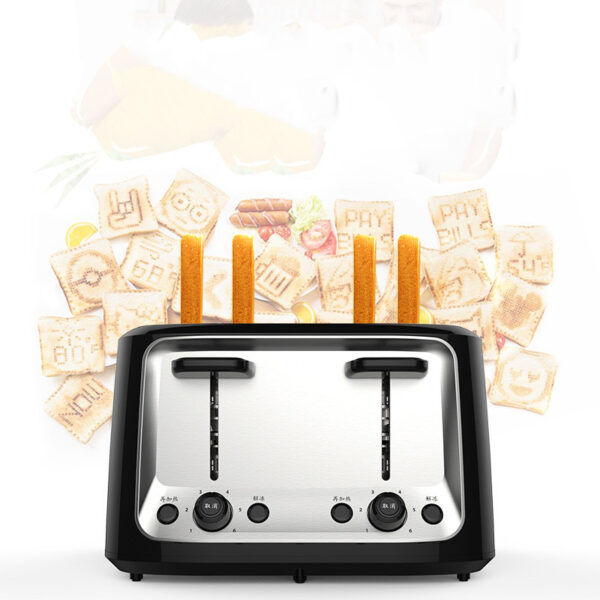 Home Automatic Multifunctional Toaster Four Slot Export - Image 4