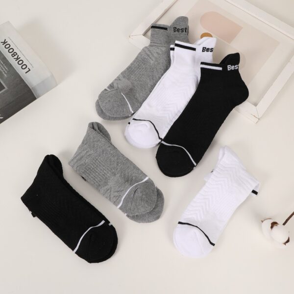 Six Pairs Of Melange Trend Sports Socks - Image 6