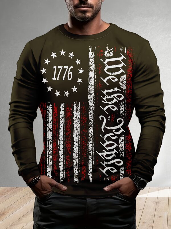 European And American Style Long Sleeve Men's Daily Casual Style XINGX Printing - Image 6