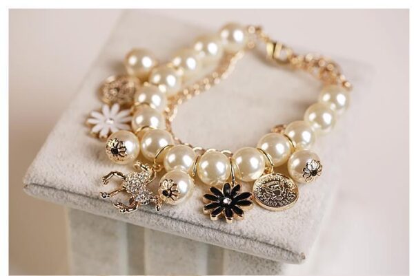 Pearl Flower Bracelet Jewelry - Image 4