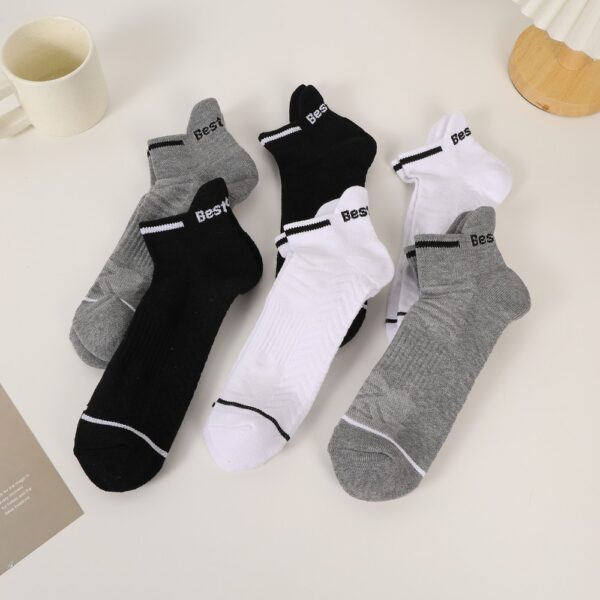 Six Pairs Of Melange Trend Sports Socks - Image 2