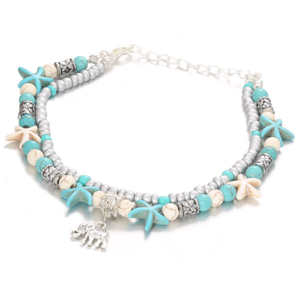 Double Sea Star Rice Bead Jewelry Yoga Beach Jewelry - Image 2