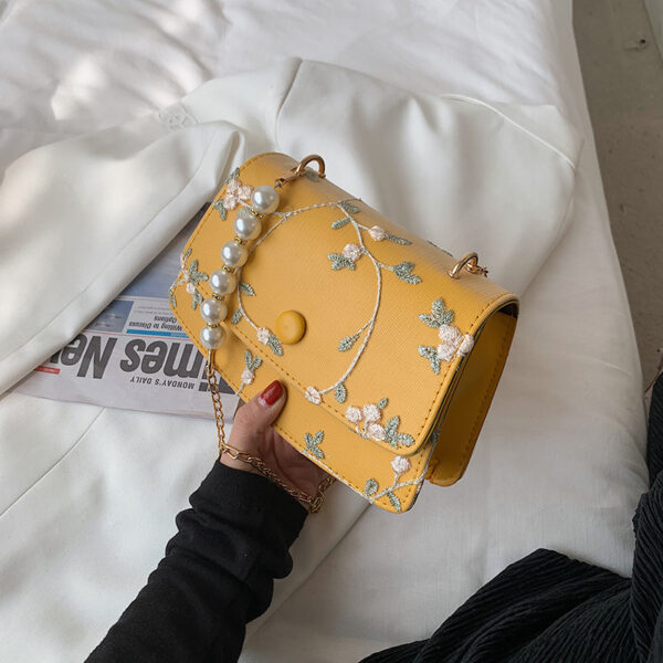 This year"s Popular Small Bag Women"s Bag Summer New Fashion Versatile Net Red Chain Pearl Bag Messenger Bag - Image 3