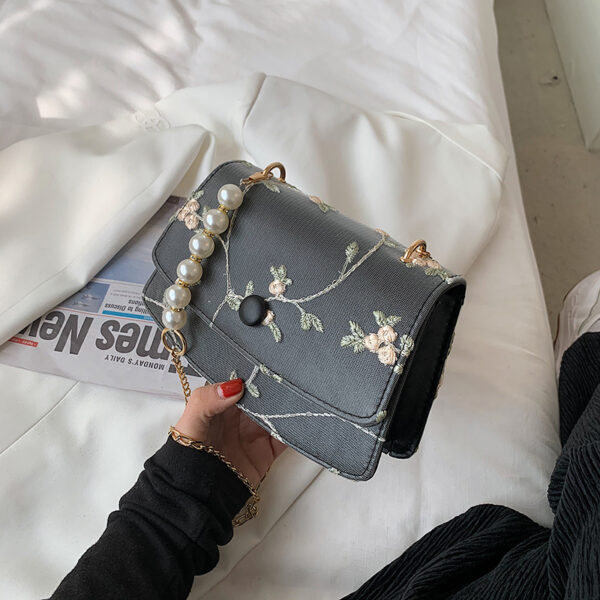 This year"s Popular Small Bag Women"s Bag Summer New Fashion Versatile Net Red Chain Pearl Bag Messenger Bag - Image 5