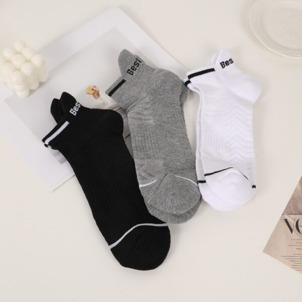 Six Pairs Of Melange Trend Sports Socks - Image 8