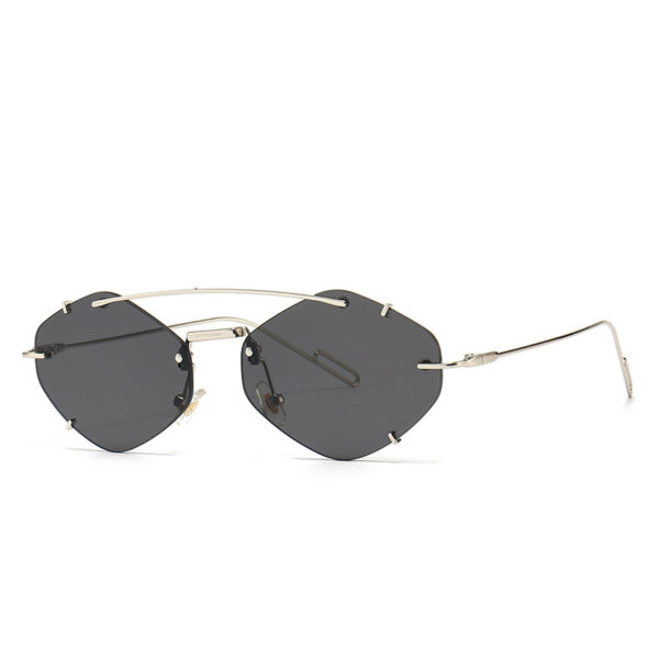 Metal Frameless Sun Glasses Women - Image 5