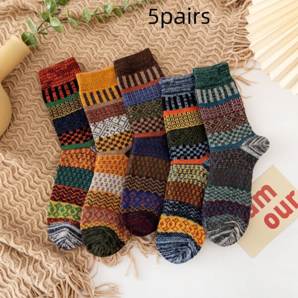 Autumn And Winter Thickening Wool Socks Men And Women - Image 4