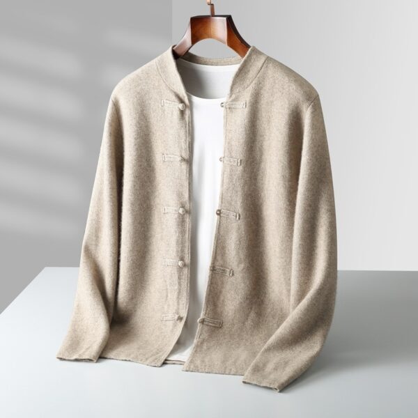 Button Warm Thickened Wool Coat - Image 8