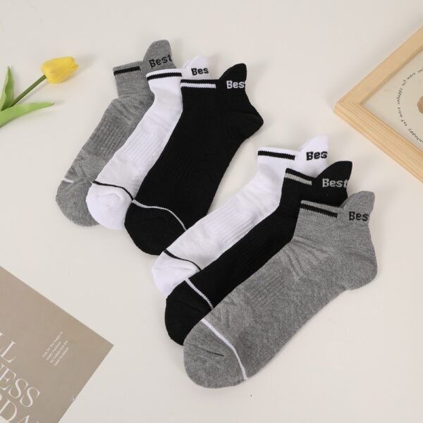 Six Pairs Of Melange Trend Sports Socks - Image 4