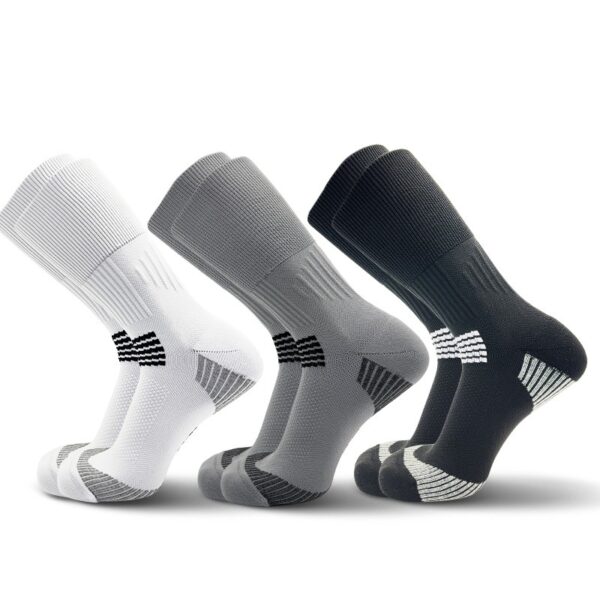 Three Pairs Of Mixed-color Compression Sports Socks It Has Elastic Strength To Cushion And Absorb Sweat, And Has Good Wrapping, Which Is Suitable For Outdoor Wear In All Seasons