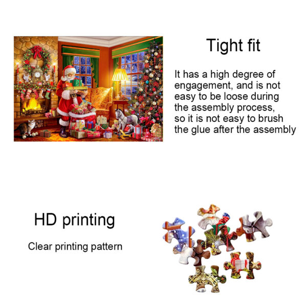 Children cartoon santa puzzle puzzle toys - Image 3