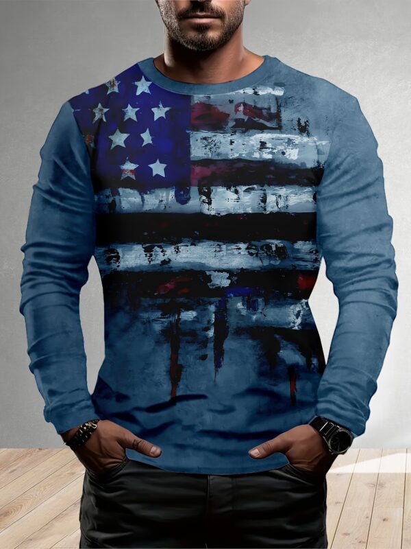 European And American Style Long Sleeve Men's Daily Casual Style XINGX Printing - Image 3