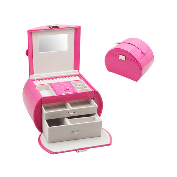 Leather Jewelry Storage Drawer High-end Jewelry Box - Image 9