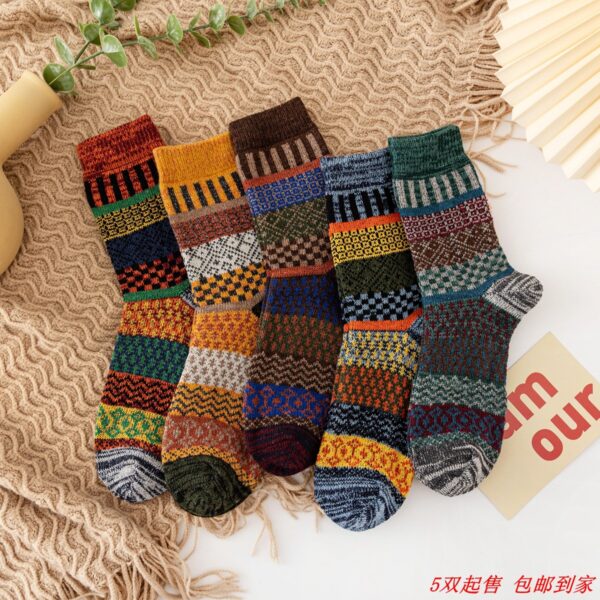 Autumn And Winter Thickening Wool Socks Men And Women