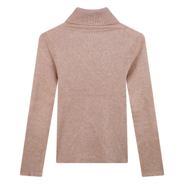 Thickening Inner Wear Skinny Versatile Long Sleeve Thermal Turtleneck Sweater For Women - Image 5