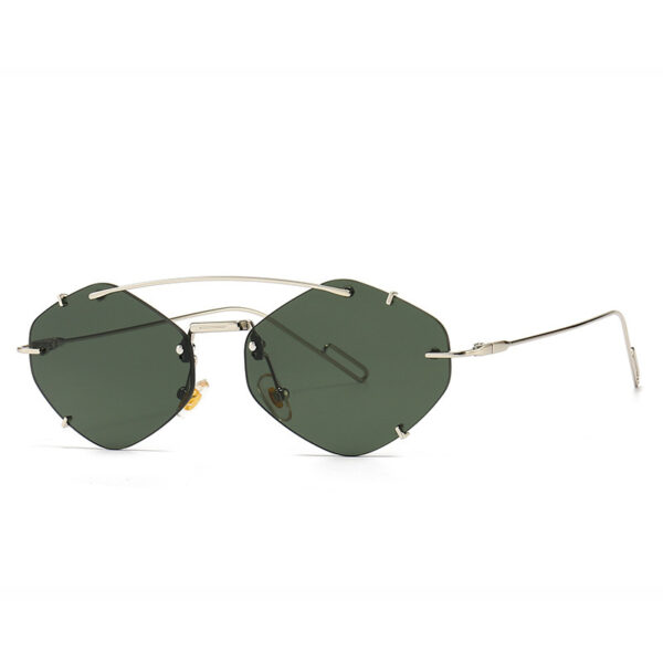 Metal Frameless Sun Glasses Women - Image 7