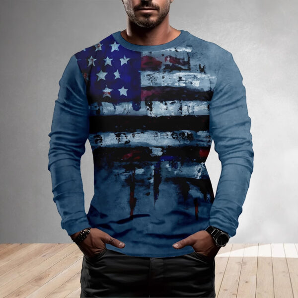 European And American Style Long Sleeve Men's Daily Casual Style XINGX Printing - Image 2