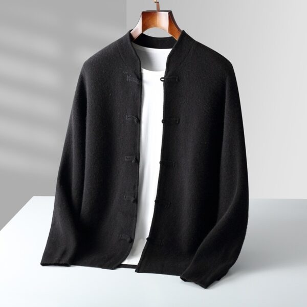 Button Warm Thickened Wool Coat - Image 5