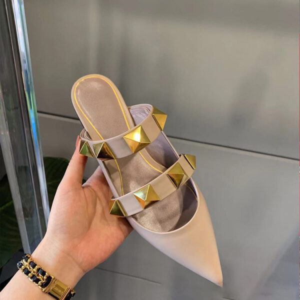 V-home.com Red Packet Head Half Support Willow Nail Sandals Women''s New Fashion - Image 4