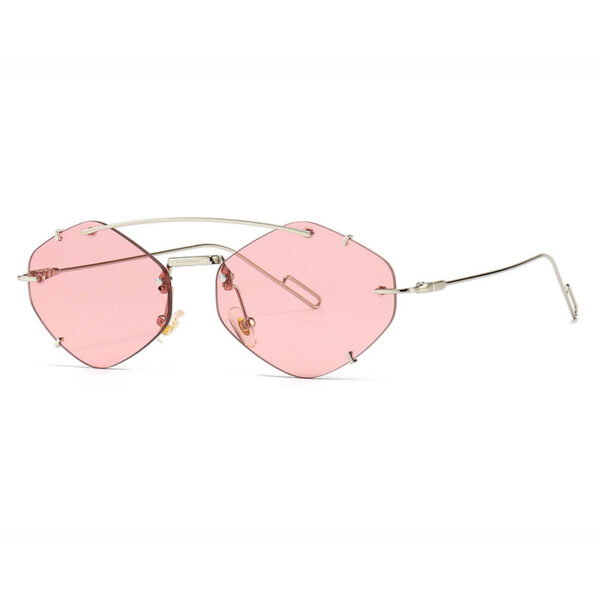 Metal Frameless Sun Glasses Women - Image 4