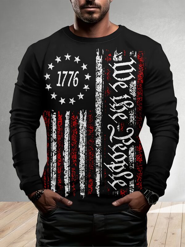 European And American Style Long Sleeve Men's Daily Casual Style XINGX Printing - Image 4